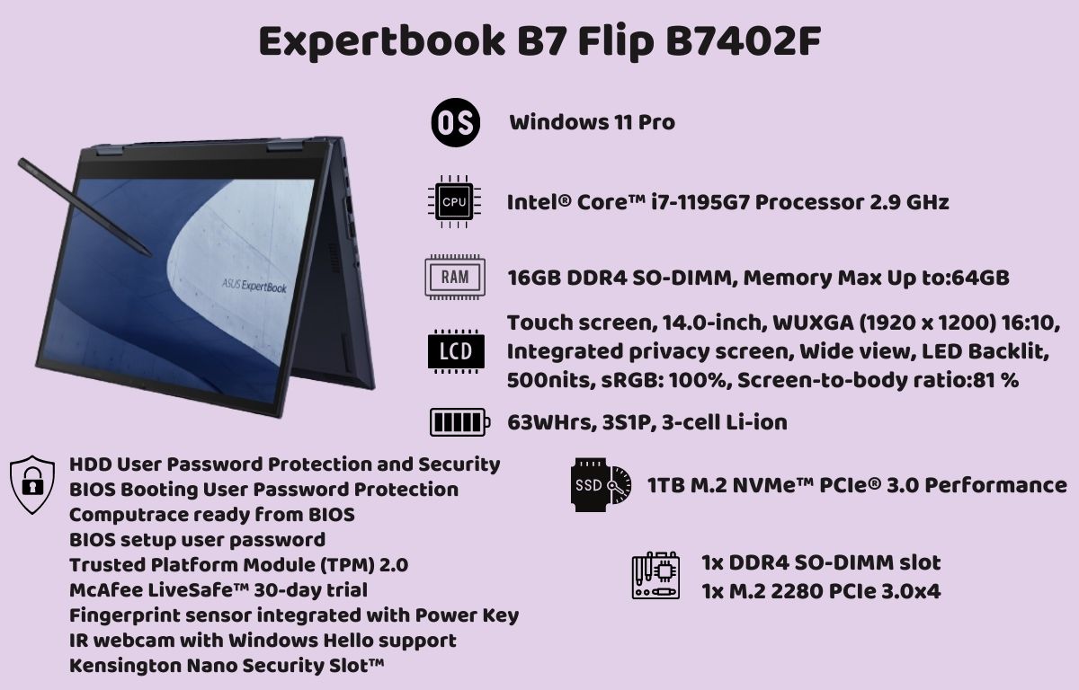 Expertbook B7 Flip B7402F